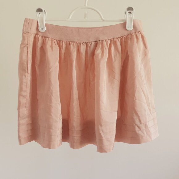 BCBG MAXAZRIA Women's Peach Pleated Mini Skirt - Picture 1 of 9